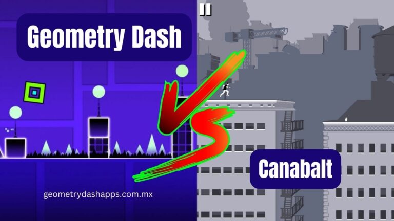 Geometry Dash APK VS Canabalt