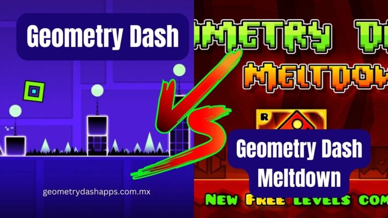Geometry Dash APK VS Geometry Dash Meltdown