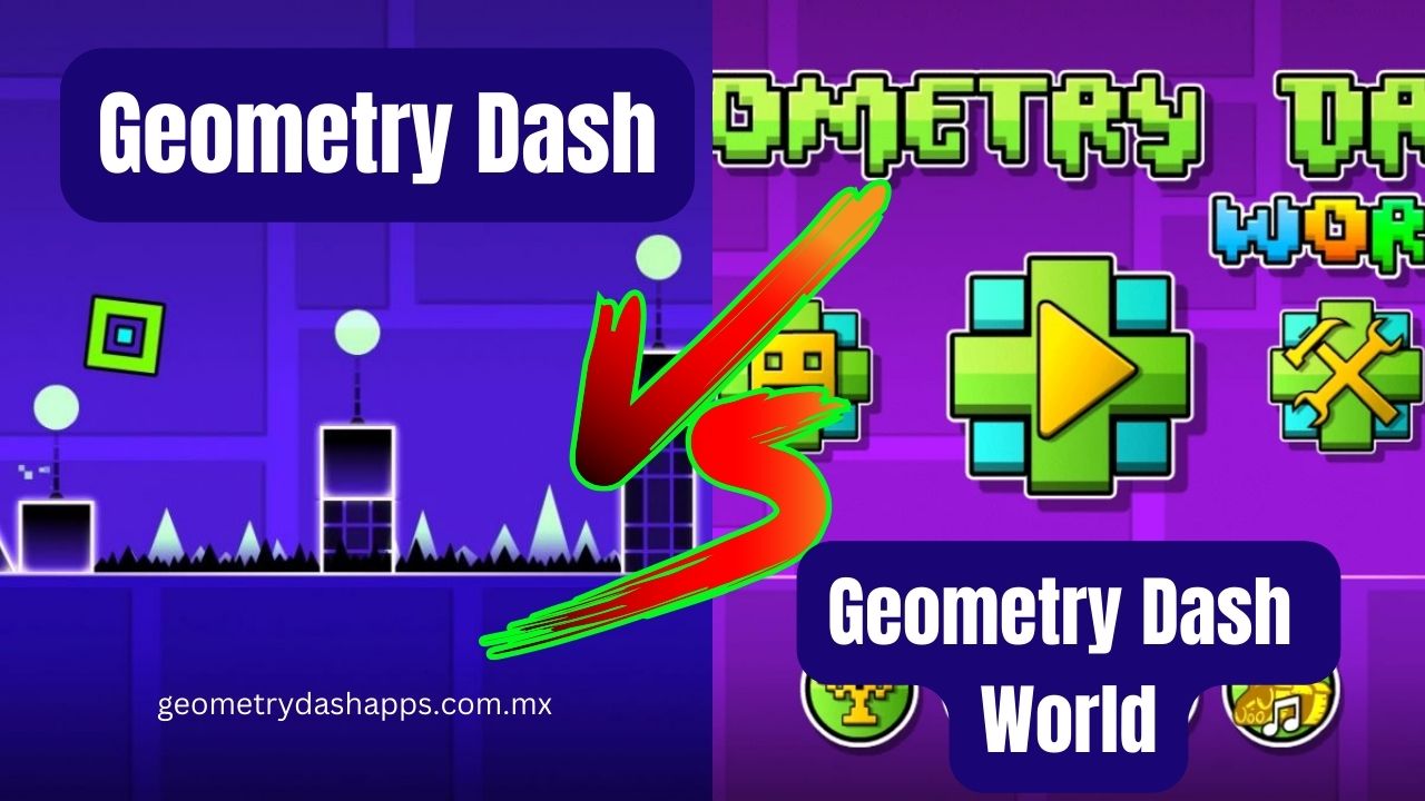 Geometry Dash APK VS Geometry Dash World