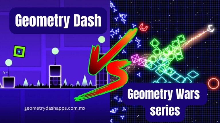 Geometry Dash APK VS Geometry Wars series