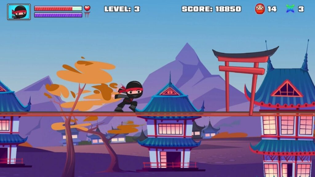 Captura de pantalla de Geometry Dash APK y Ninja Run