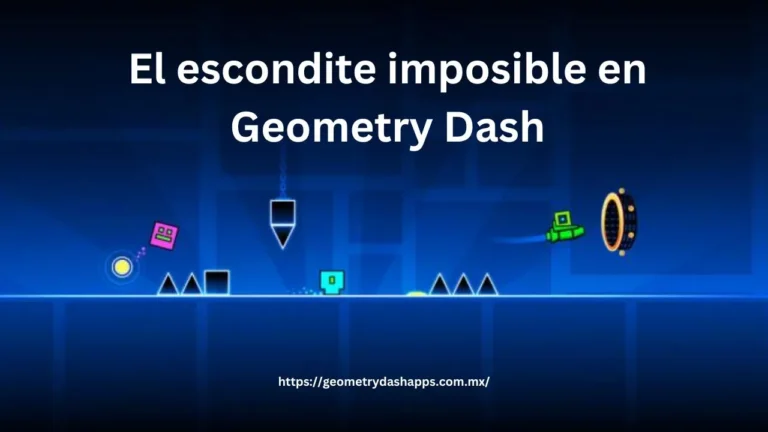 El escondite imposible en Geometry Dash